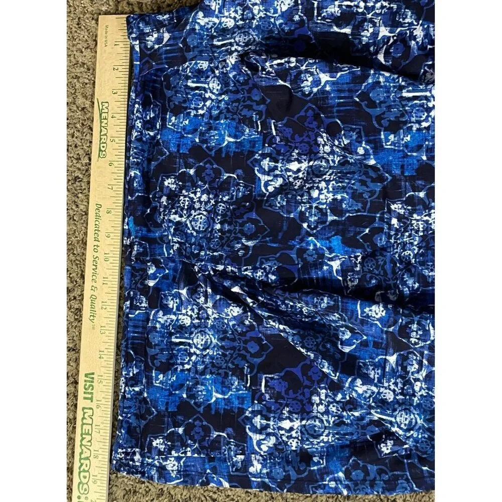 Swim 365 Tankini Top Womens 26 Used Blue White - Picture 11 of 13